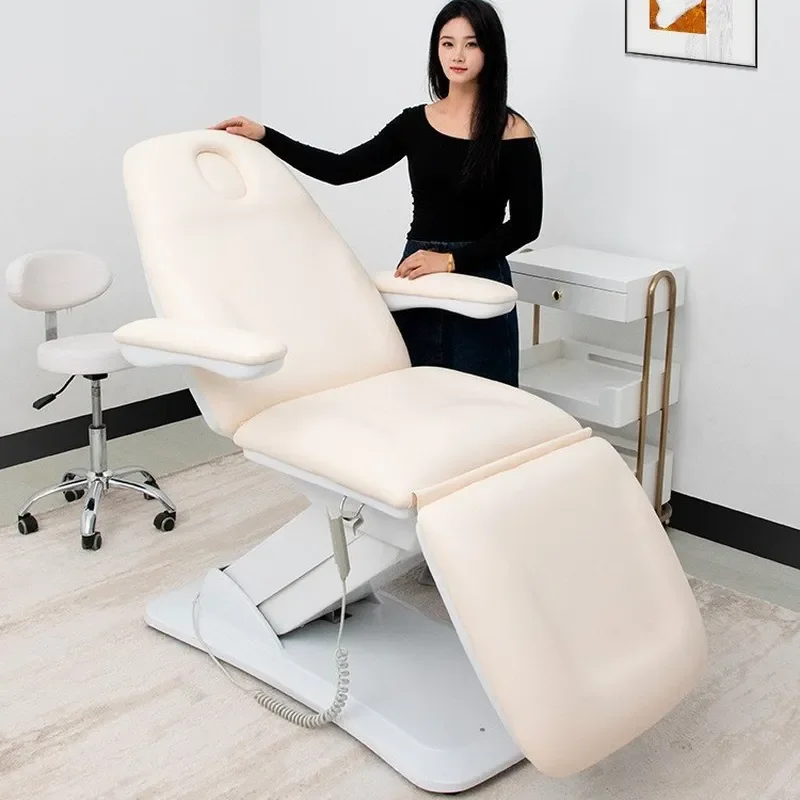 for Horishi Electric Beauty Bed Massage Tattoo Embroidery Injection Micro Adjustment Lift Dental Physiotherapy Folding Chair