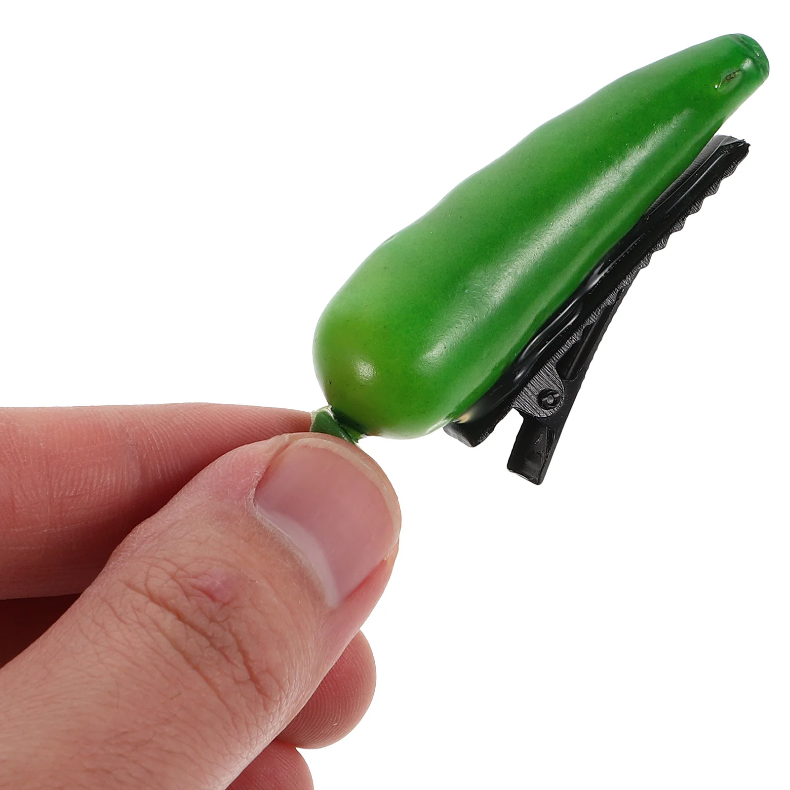 

4Pcs Mini Vegetable Hair Clips Creative Chili Pepper Design Cute Alligator Barrettes for Women Fun Hair Styling