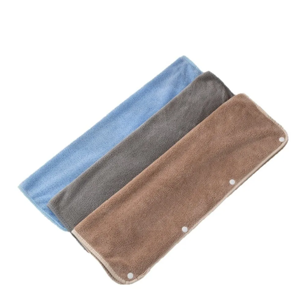 Coral Fleece Mop Replacement Cloth Washable Absorbent Reusable Mop Pad Lint Resistant Snap Button Floor Cleaning Rag