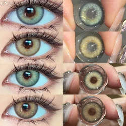 UYAAI 1 Pair Colored Contact Lenses for Eyes Green Beauty Lenses Brown Fashion Lenses High Quality Blue Eye Lenses Colored Pupil