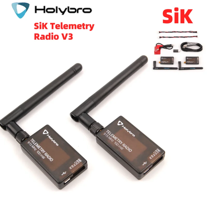 Holybro Sik Telemetry Radio V3 100mw 500mw 433mhz 915mhz For Pixhawk Radiolink Mini Pix Rc Drone Flight Controller