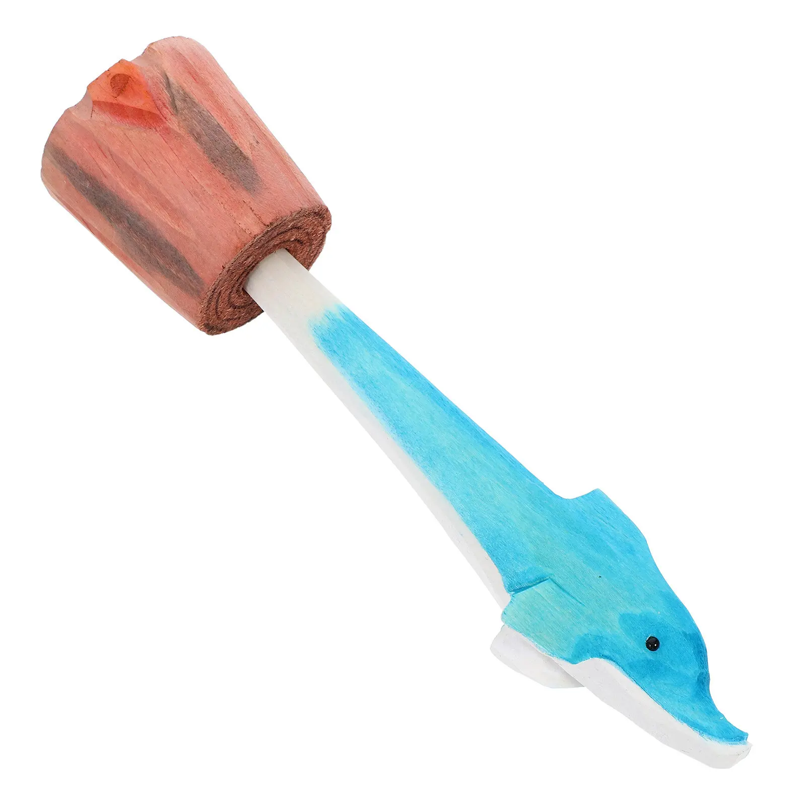 

Carved Wooden Animal Pen Dolphin Design Eco Friendly Solid Wood Tool for Teens Teachers Unique Present