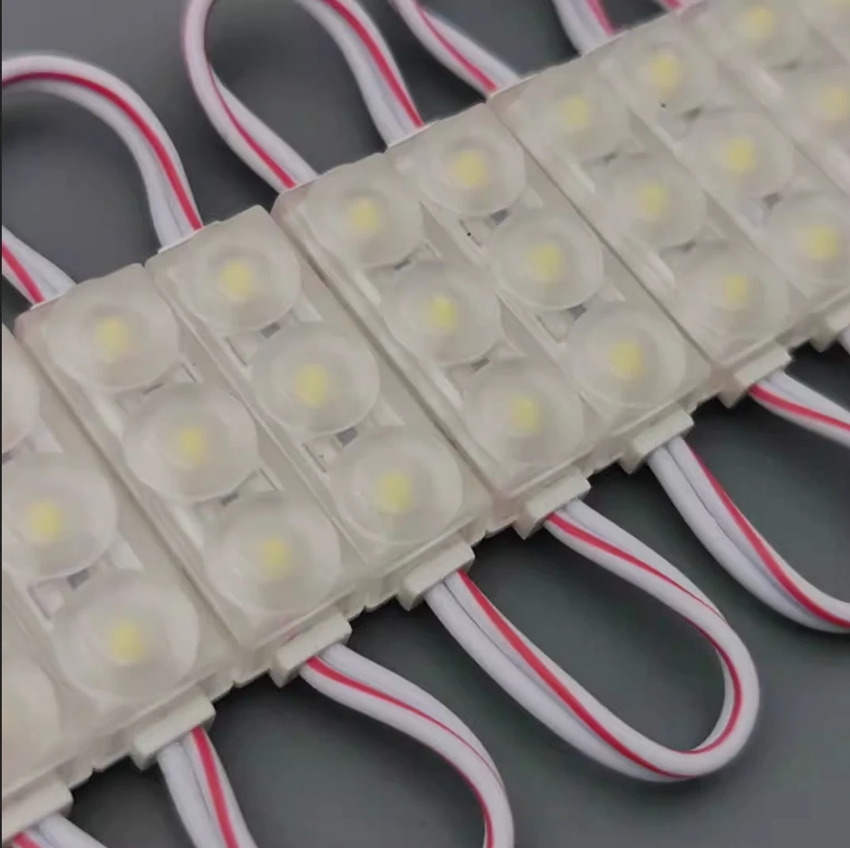 12v Small Mini LED Module 3 LEDS IP65 Waterproof Injection Len 160 Degree 1w Small Channel Letter Sign Lightbox Backlight