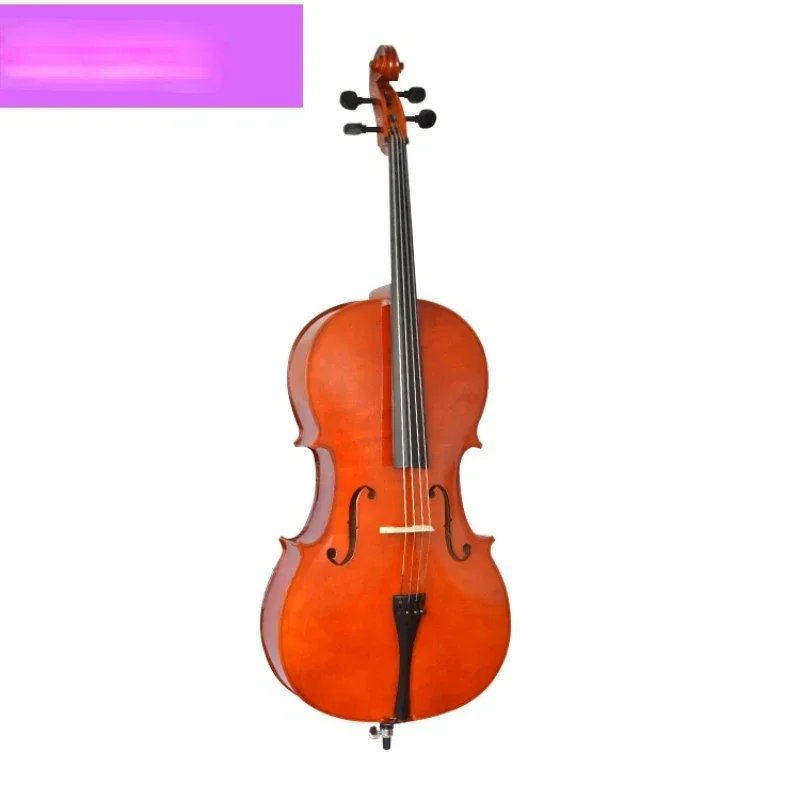 Beginner's Practice Cello - Hand-Carved European Classic Musical Instrument, Entry-Level Handcrafted Cello for Learning