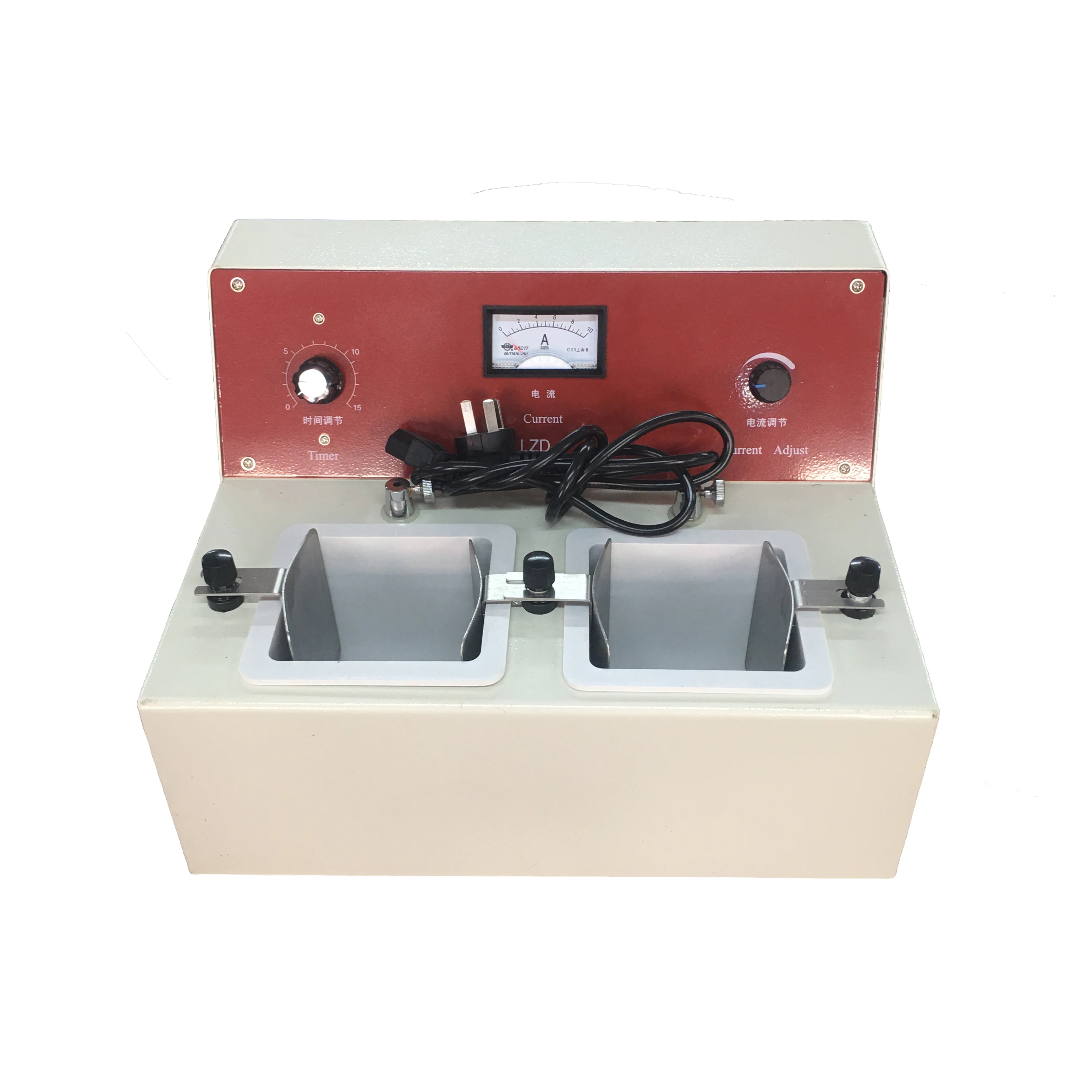 110v 220v Two tank Dental Electrolytic Polisher Machine Lab Polishing Equipment