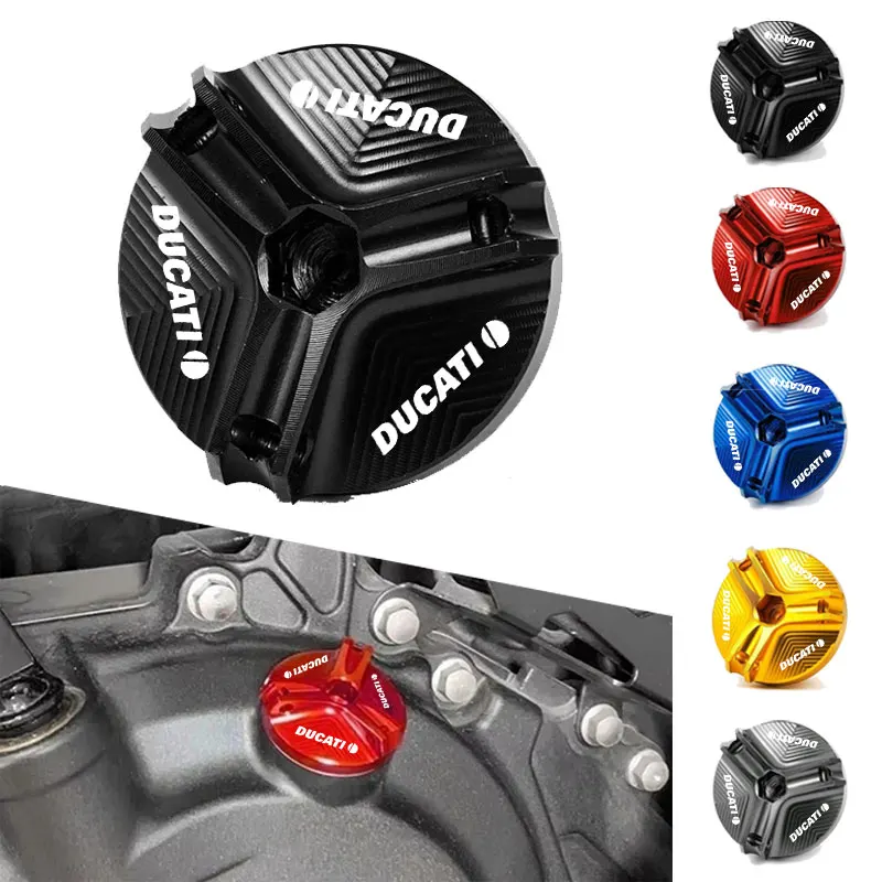 

For Ducati Scrambler Multistrada 950 1100 1260 Sport Monster Motorcycle Accessories Engine Oil Filter Cover Oil Plug Cap