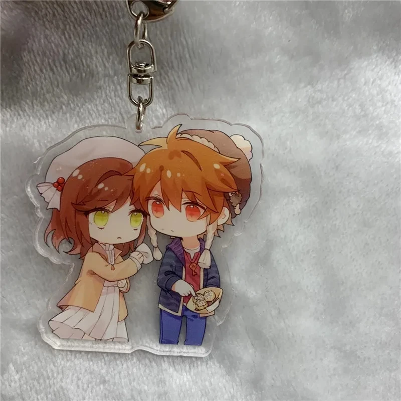 Anime Keychain  Tears of Themis Luke Pearce Marius Von Hagen Acrylic Keyring strap Figure hanging accessories 6cm