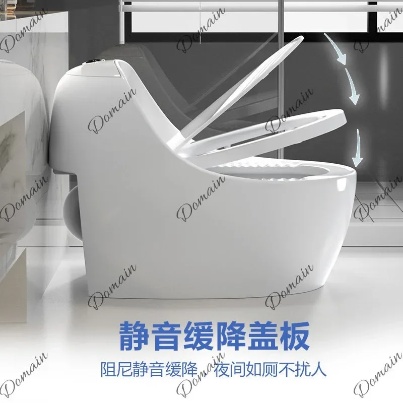 LZ Colorful Egg-Shaped Dual-Purpose Toilet with Siphon Flush, Large Flush Power, Odor-Proof 2-in-1 Design U