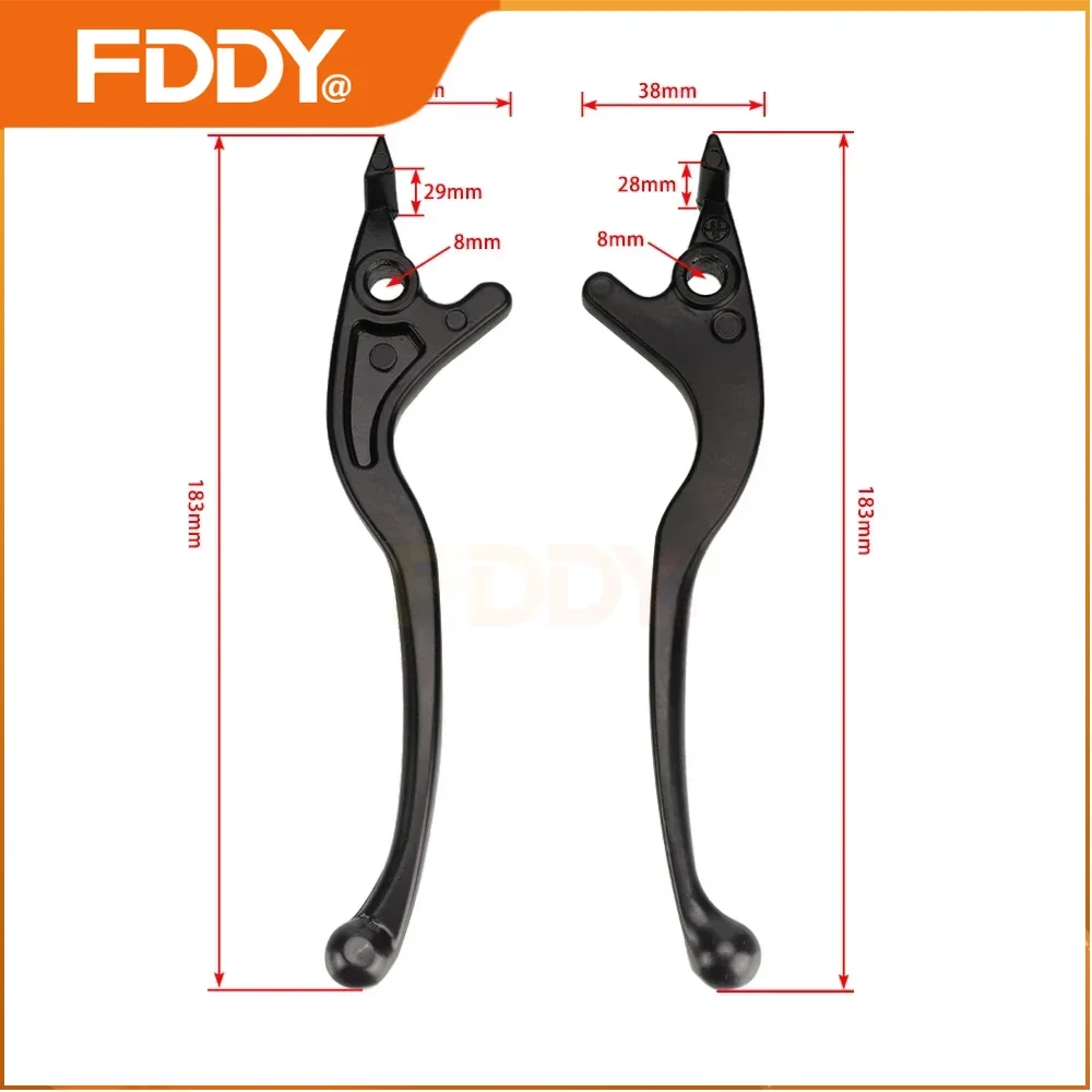 FDDY Universal Motorcycle Brake Clutch Levers,Replacement Parts for 50cc 70cc 90cc 110cc 125cc Dirt Bike Scooter Pit Bike Access