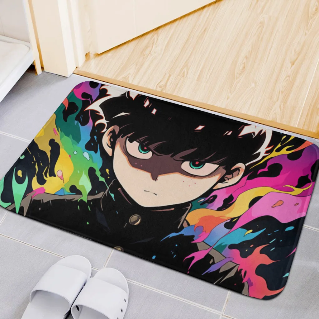 Hot-Anime-Mob-Psycho-100 Room Rug   Carpet Flannel  Interior Home Decorations Dressing