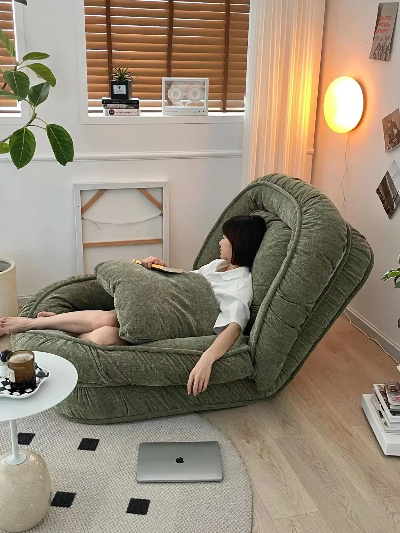 Human kennel lazy sofa reclining sleeping small apartment living room foldable single person