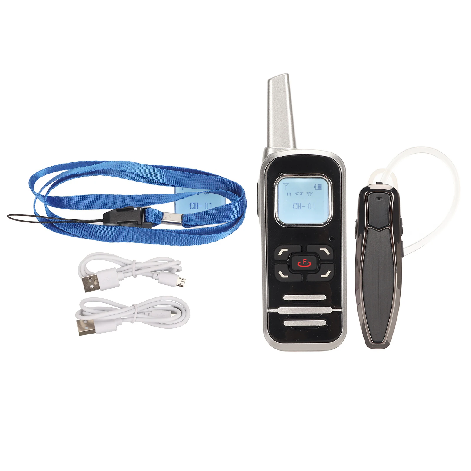 Talkabout Radio Mini Walkie Talkie Two Way Radio Stable Signal 3.7V with Bluetooth Wireless Headset for Home Commercial Security