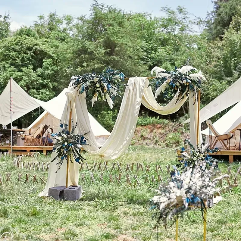 Outdoor Wedding Party Venue Decoration Background Wedding Arch Flower Rack