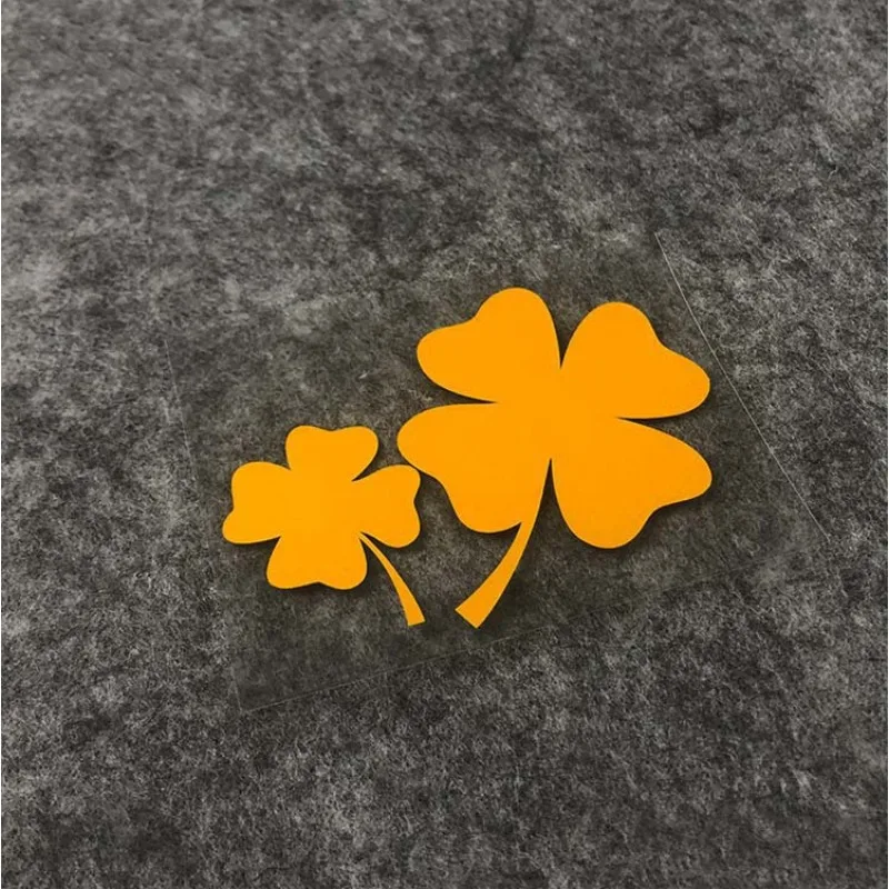 สติ๊กเกอร์ติดรถ Four-Leaf Clover Body ตกแต่งสติกเกอร์สะท้อนแสงฝาครอบรอยขีดข่วนสติกเกอร์การปรับเปลี่ยนบุคลิกภาพ Auto Parts