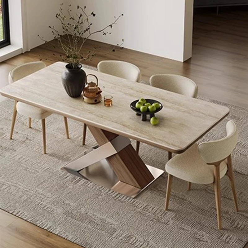 

Mobile Kitchen Dining Table Restaurant Modern Luxury Living Room Writing Dining Table Designer Mesas De Comedor Home Furniture