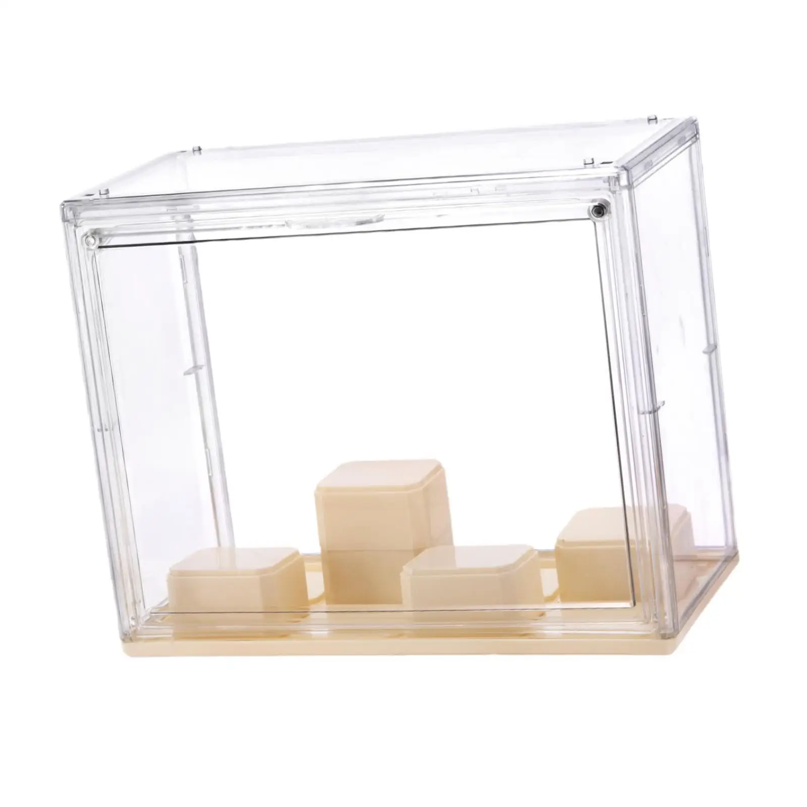 Clear Display Case Stackable Storage Box with Detachable Shelves for Action Figures Toys Art Toys Figure Display Stand