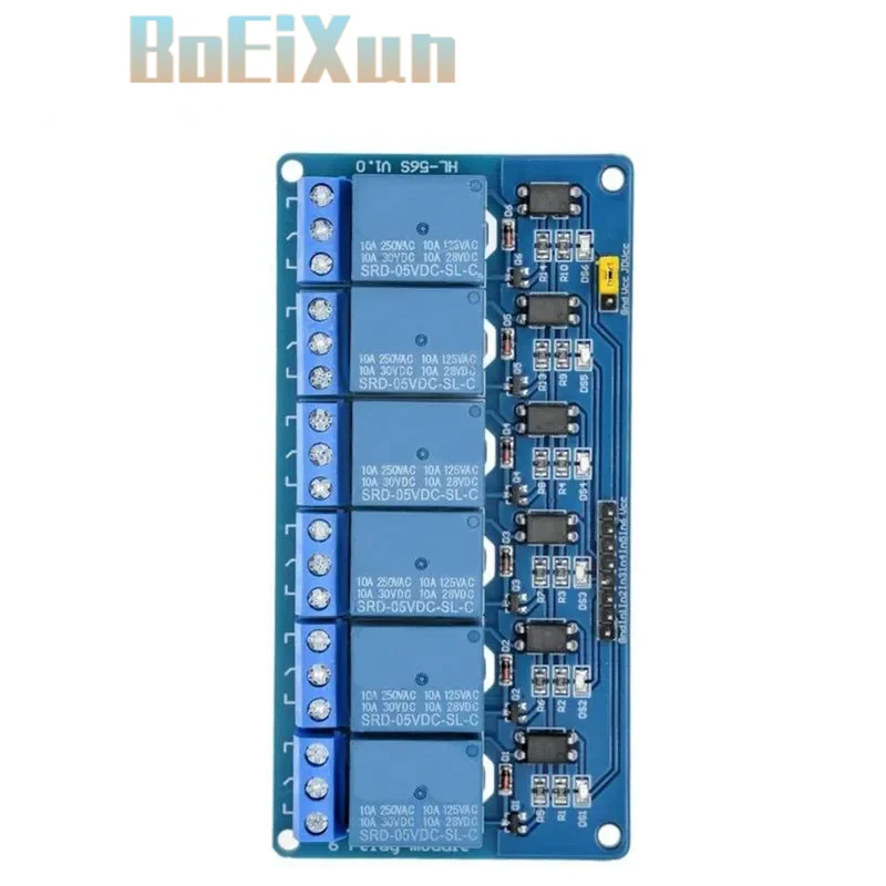 5V 1 2 4 6 8 Channel Relay Module With Optocoupler KY-019 1/2/4/6/8 Way For Arduino