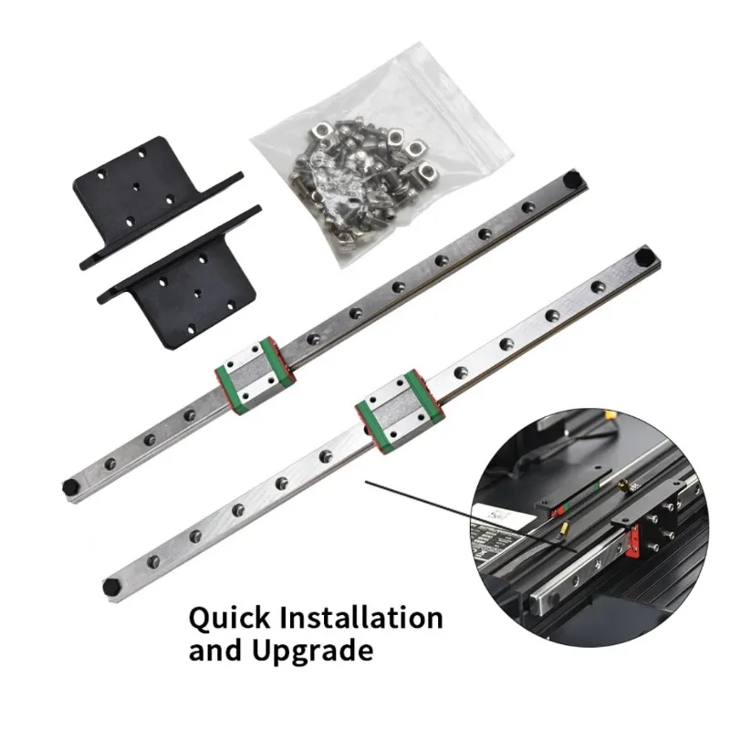 Imagem -05 - Eixo y Linear Rail Kit Guideway Slider Suave Upgrade Mgn12h 300 mm Comprimento Ender3 Ender3 Pro Ender3 v2 Mgn12h Aço Inoxidável do