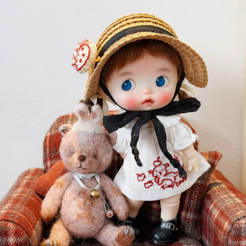 Only clothes, no dolls For Labubu doll clothes. Suitable for the 17cm cute change-of-look dress of Labubu Only the dress