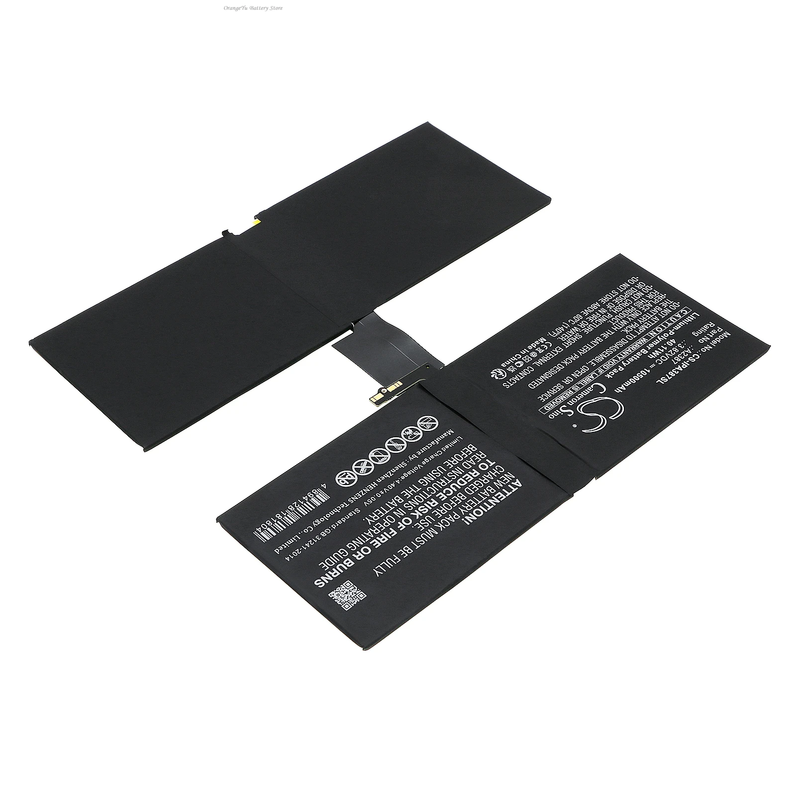 Replacement 3.82V 10500mAh Tablet Battery A2387 for Apple A2378 A2379 A2461 A2462 iPad Pro 5th Gen 12.9 2021 Pro 12