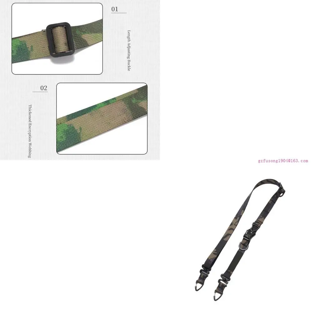 

Outdoor Camping Crossbody Bag Strap Multifunctional Diagonally Hanging Rope Tactically Harness with Quick Adjustment D5QD