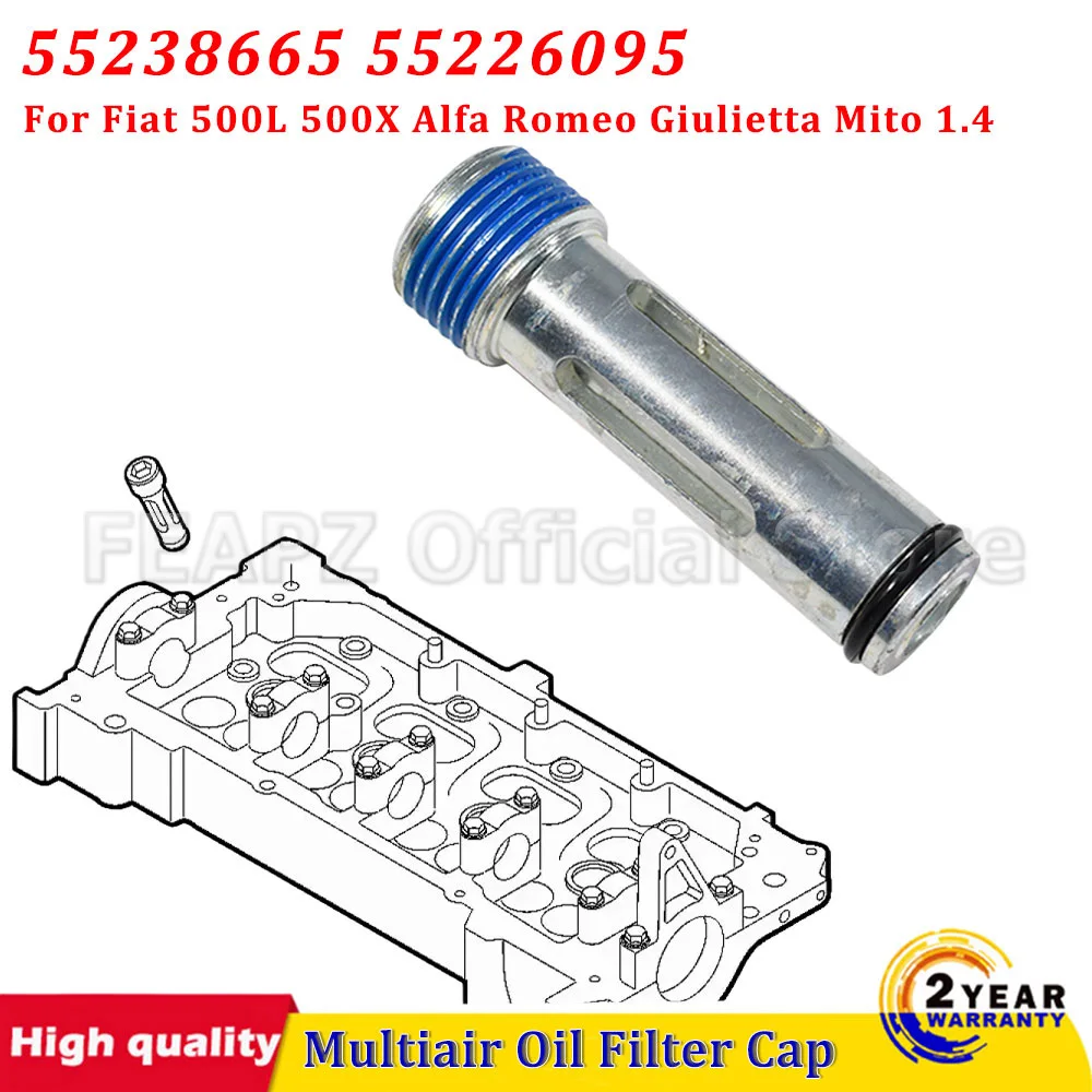 

55238665 55226095 1 шт. Автомобильная крышка масляного фильтра Multiair, серебристая для Fiat 500L, AlfaRomeo, Giulietta, для Mito1.4, автомобильные аксессуары