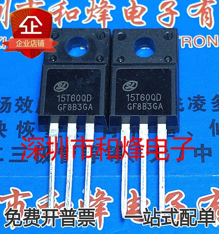 

10 шт./лот 15T60QD SGT15T60QD1F TO-220F 15A 600V