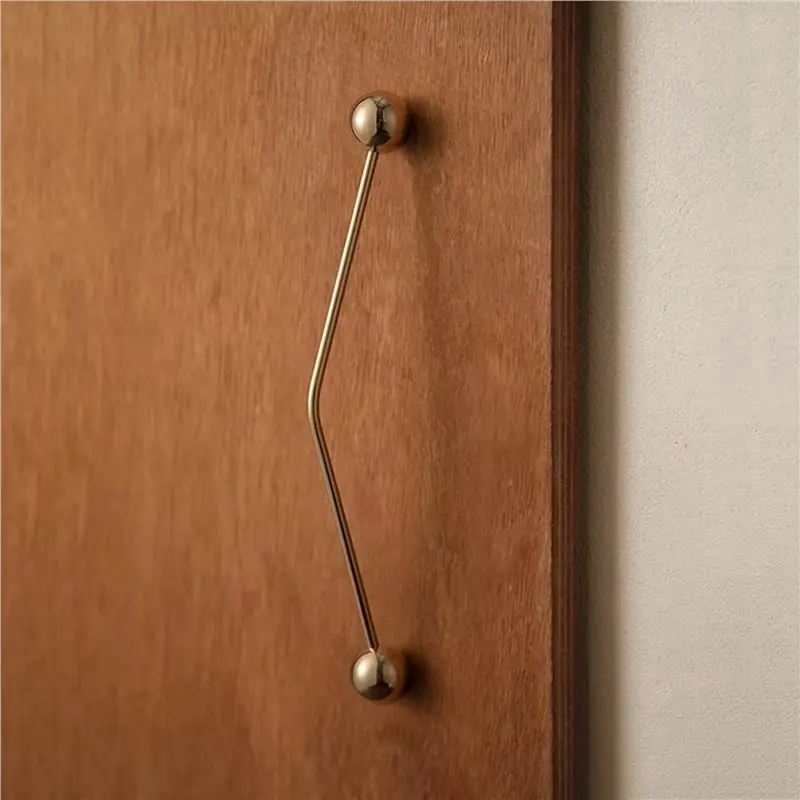 B97A-2X Design Furniture Handles Bar Pulls High-End French Drawer Knobs With Round Ball Dresser Handles