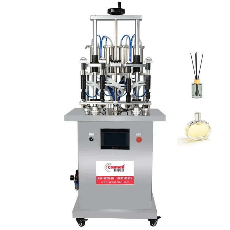 

4 Heads Automatic Perfume Dosing Machine Vertical Perfume Semi Automatic Pneumatic Perfume Filling Machine