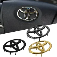 6.5x4.5cm Car Steering Wheel Center Emblem Buckle for Toyota Badge Camry Corolla CHR Rav4 Vios Crown Highlander Tundra Levin