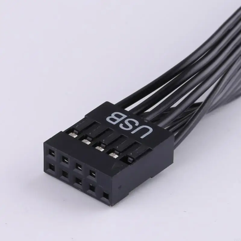 P9FA 24AWG Máy tính 9 pin-pin kết nối cáp phẳng mở rộng USB 9-PIN