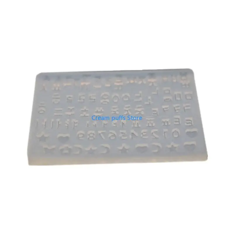 

50LE Versatile Silicone Sand Art Crafts Mold Letter Shaped Moulds DIY Crafts Molds Suitable for Home School and Craft Stores