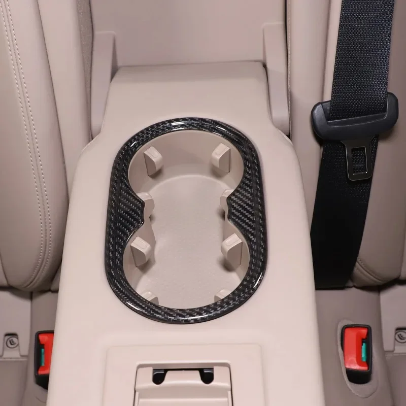 

Настоящее углеродное волокно для Porsche Taycan 2019-2025, автомобильный задний подлокотник, держатель для чашки, рамка, накладка, внутренние автомобильные аксессуары