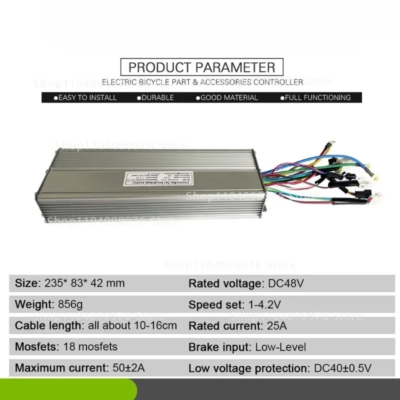48V50A sine wave controller/electric bicycle modification accessories/suitable for 1000-3000W motor