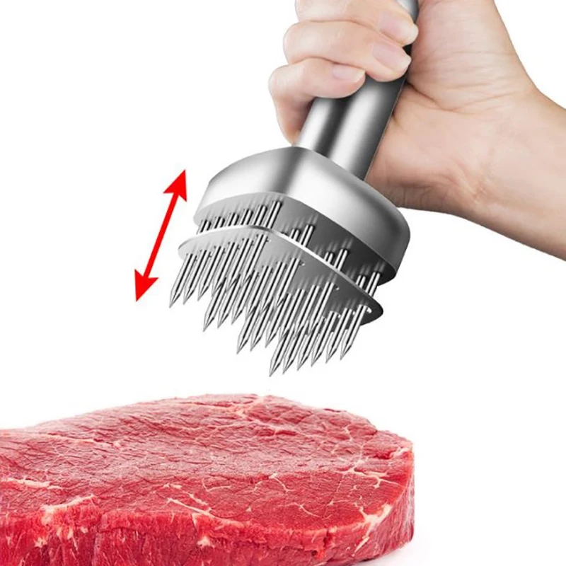 Meat Tenderizer Meat Crusher Stainless Steel Loose Meat Needle Professional Meat Grinder Stainless Steel Machine Needle Portable