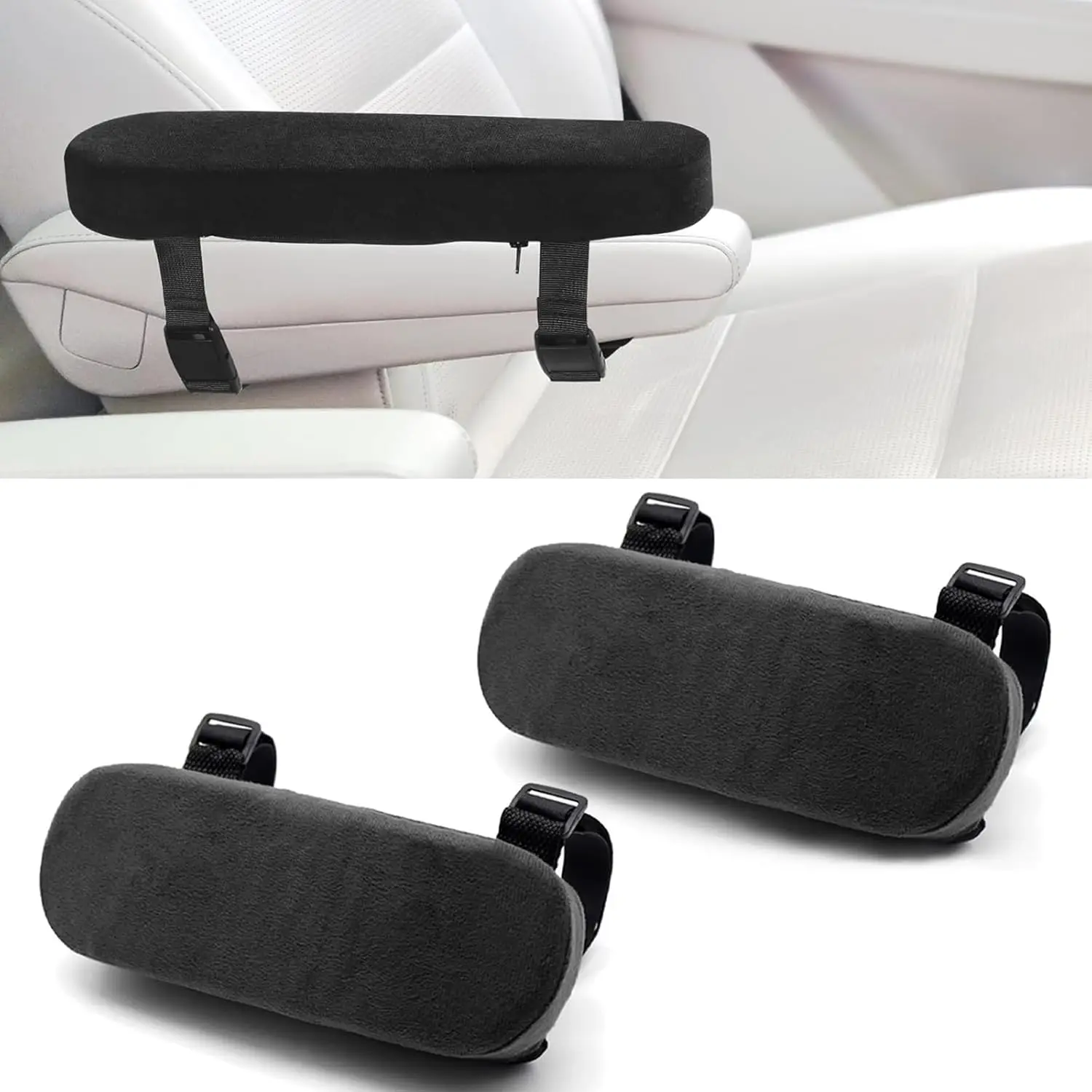 1/2pcs Chair armrest cushion Armrest chair Memory foam Comfort Elbow Pillow Gaming Home Office Office chair accessories - zdjęcie 1