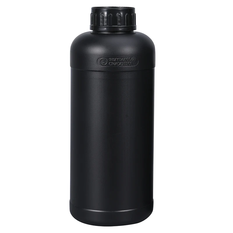 1Pcs 100ML-1000ML PTFE Layer Black Plastic Reagent Bottle New Food Grade HDPE Screw Capped Liquid Refillable Bottle