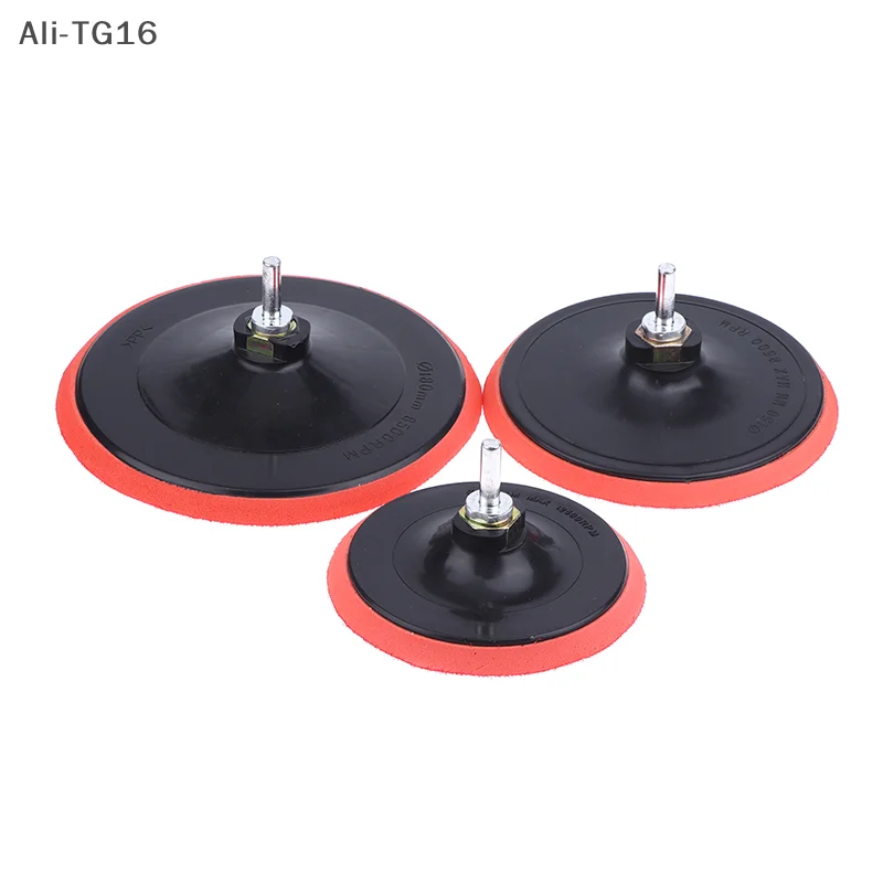 3/4/5 بوصة رغوة البلاستيك دعم الوسادة الرملي القرص الداعم الموضوع تلميع الرملي الداعم لوحة ل زاوية طاحونة ساندر أدوات