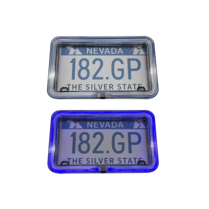 Neon Color LED License Plate Light Motorcycle Plate Modification and Upgrade Lighting System