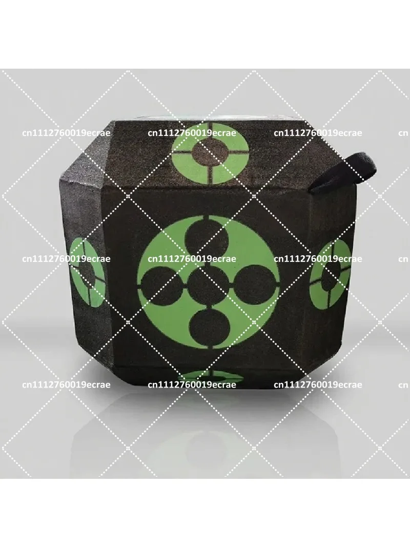 38cm Portable 3D Dice Target for Shooting Hunting Practice, Eco-Friendly Arrow Cube for Recurve Bow