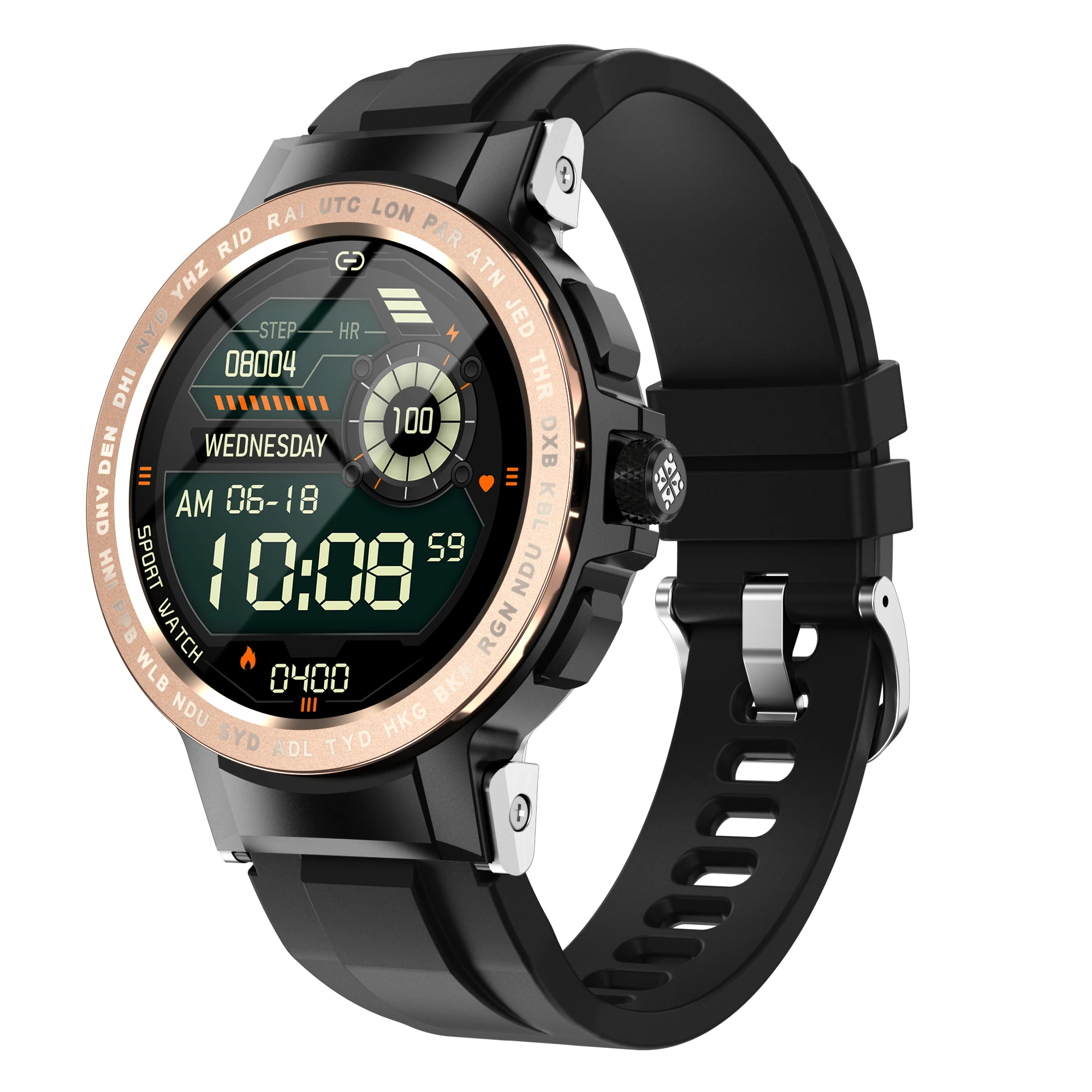 Arrival Full Round Screen Watch IP68 Waterproof Smart Sport Watches For Men Digital Watch Men E19