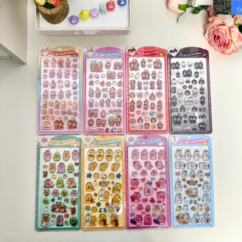 

New Arrival Opanchu Usagi 3D Crystal Solid Stickers Kawaii Cute Cartoon Figure Stickers Diy Scrapbooking Journal Decor Supplies