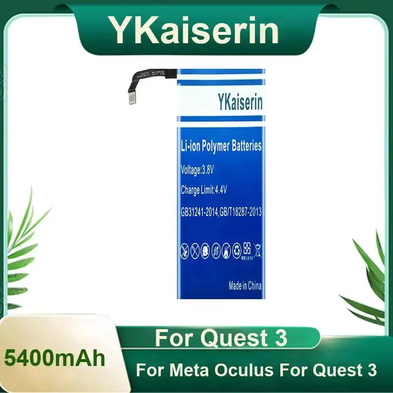 For Meta Oculus For Quest 3 5400mAh High Performance VR 3D Glasses Helmet Battery