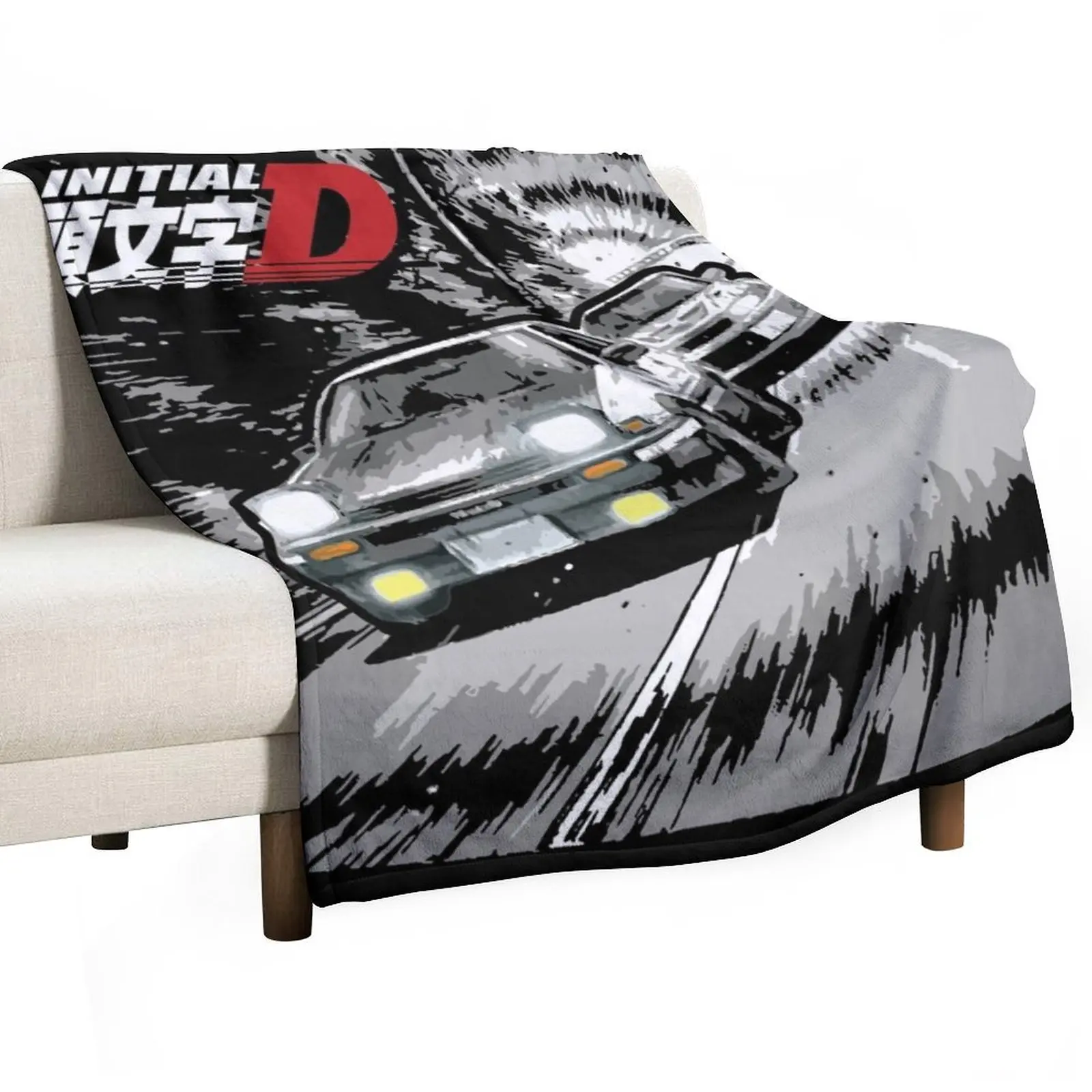 

Initial D - Mountain Drift Racing Tandem AE86 vs EVO 6 Throw Blanket Sofa Throw Fashion Sofas Sleeping Bag Blankets