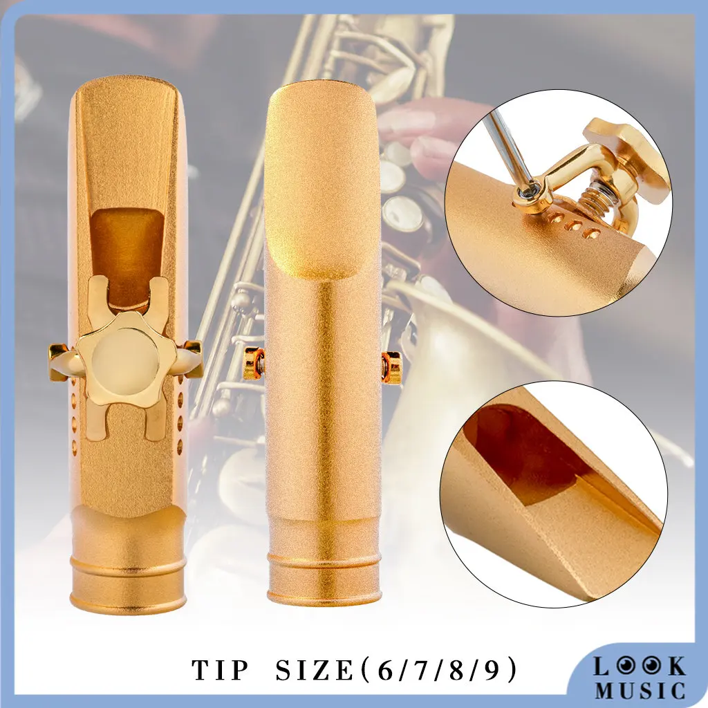 

PRO Eb Sax 6.7.8.9 Alto Saxophone Mouthpiece Jazz R&B Sax Saxophone Player MTP Step Baffle Large Chamber Mouthpiece Ligature Cap