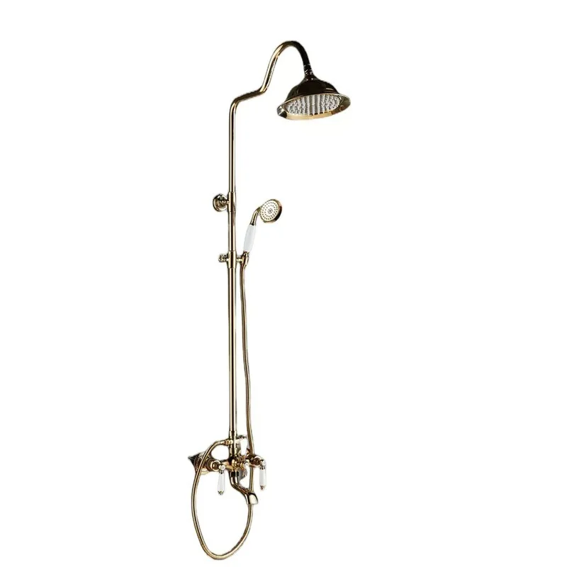 

Vintage Copper Gold Bath Faucet Shower Shower Set