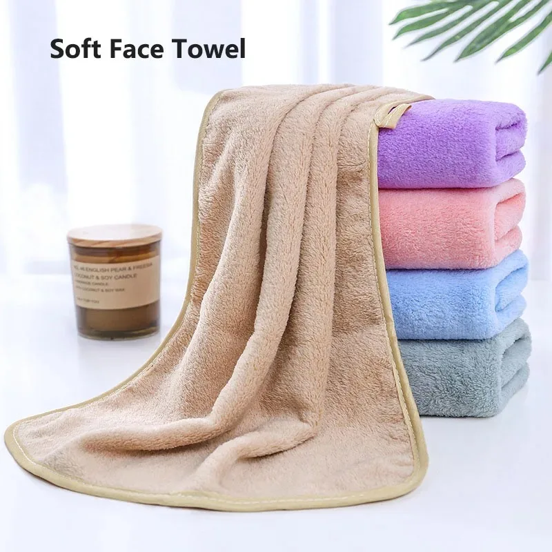 منشفة الوجه رقيق ستوكات ماصة عالية الكثافة المرجان الصوف منشفة سريعة الجافة نظيفة الوجه لينة منشفة ماصة ربط