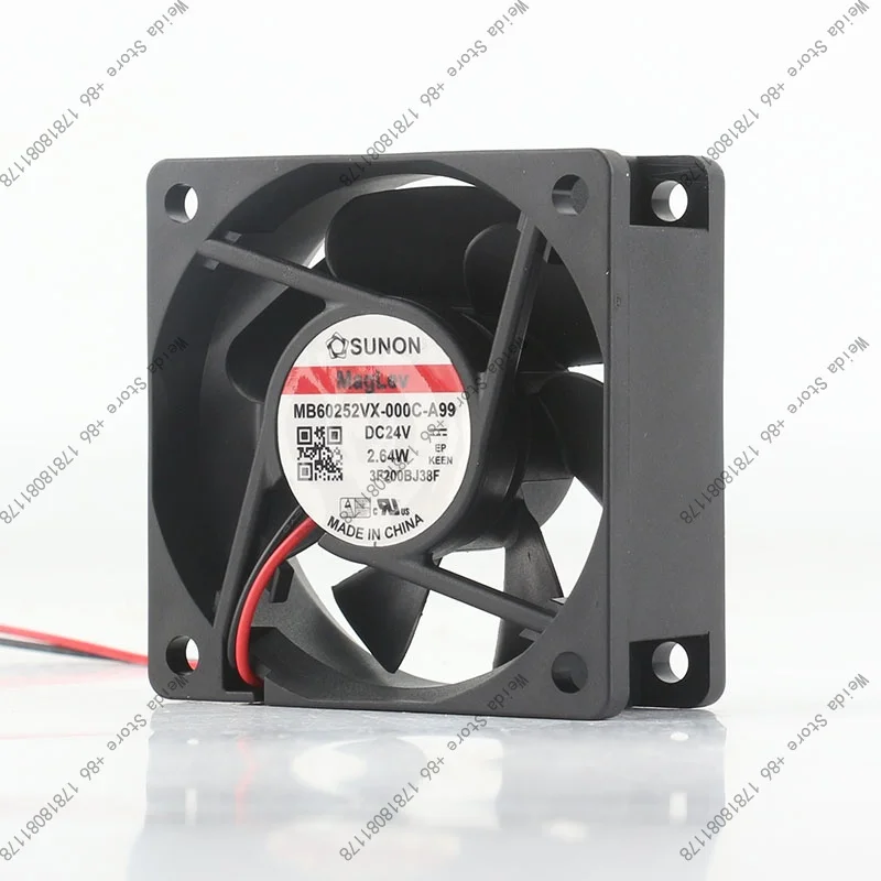 

cooling fan Sunon DC24V 2.64W AC EC 6025 60X60X25MM 6CM 2-wire MB60252VX-000C-A99