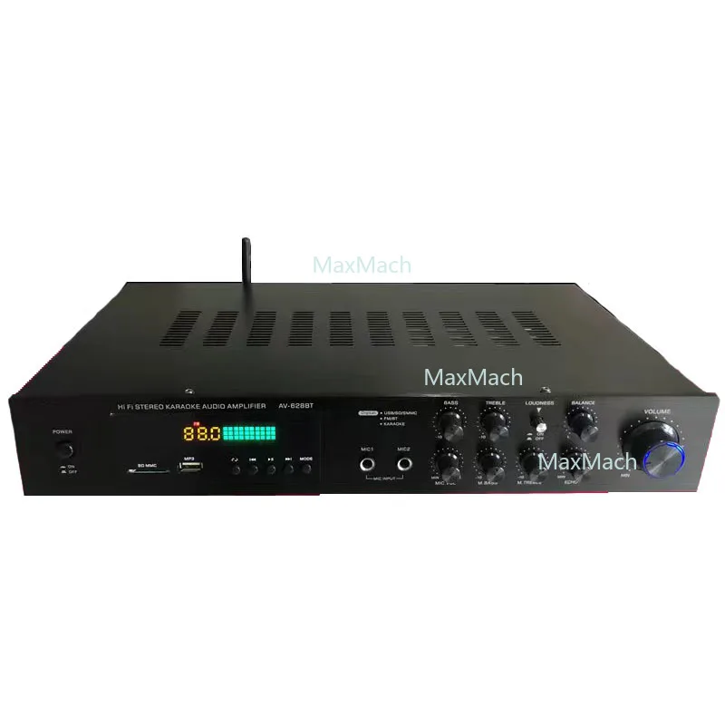 

AV-628BT 5-Channel HIFI Amplifier Bluetooth 600W Digital Stereo Audio Amplifier USB Power Amplifier