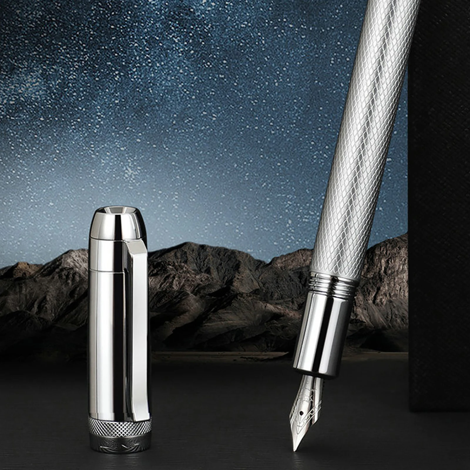 Metal Fountain Pen Star Series F Nib with Converter Luxury Gift Pens Writing ink Pen Office School Supplies For Jinhao 92